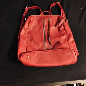 Chic Red Women's Backpack